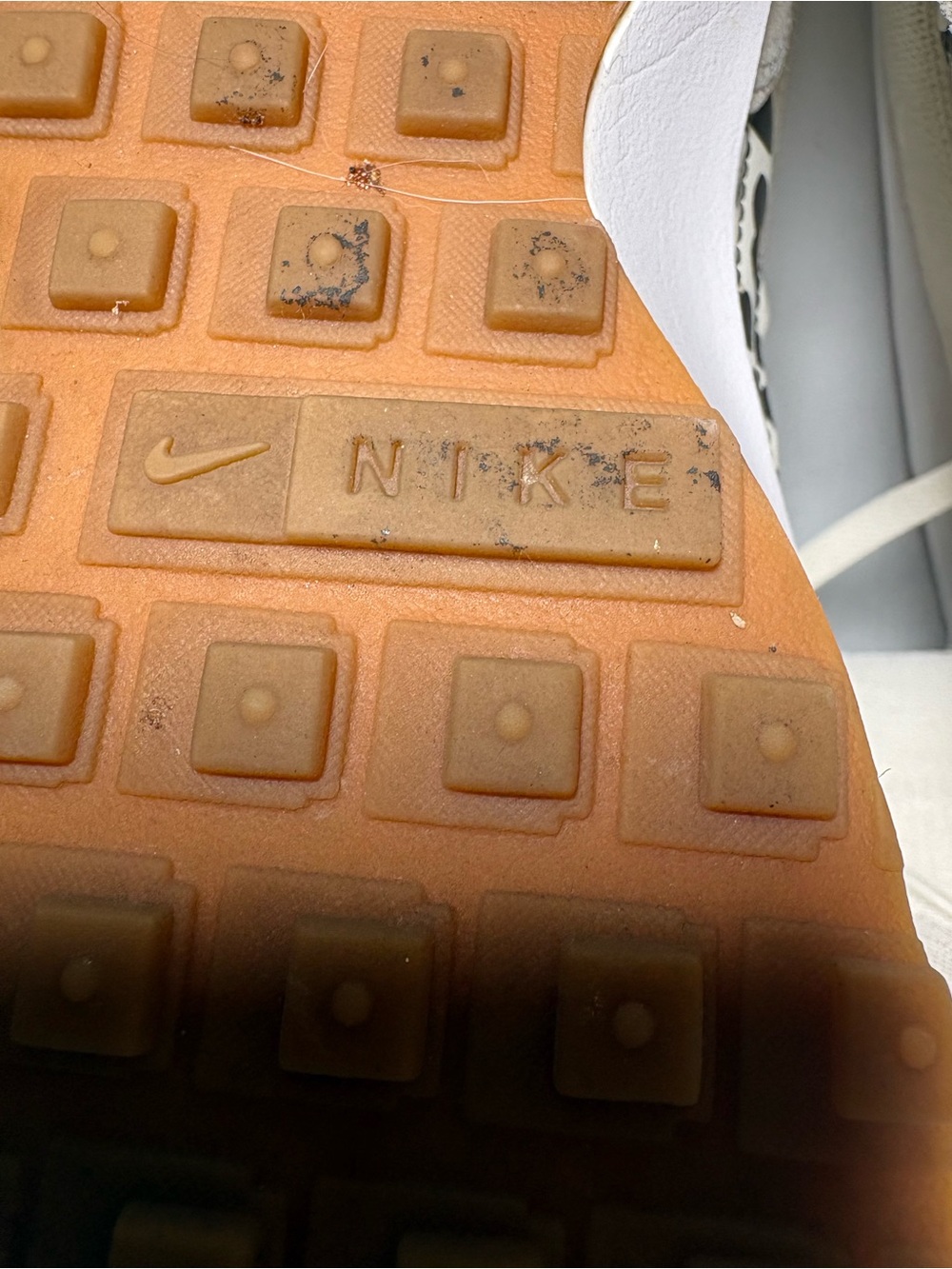 Nike Waffle Debut Leopard Print Platform Sneakers Women’s Size 8 Cream Orange - Picture 10 of 15